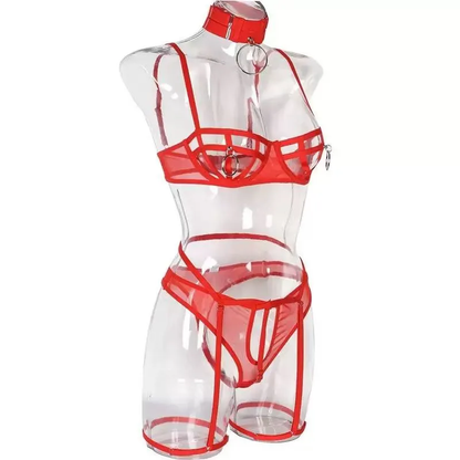 lingerie Mesh Lingerie Set with Stockings