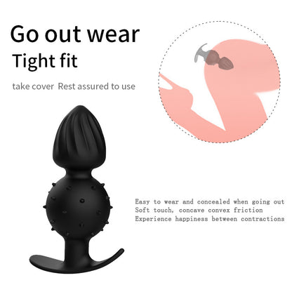 Silicone Anal Plug Vibrator with Double Vibration Modes